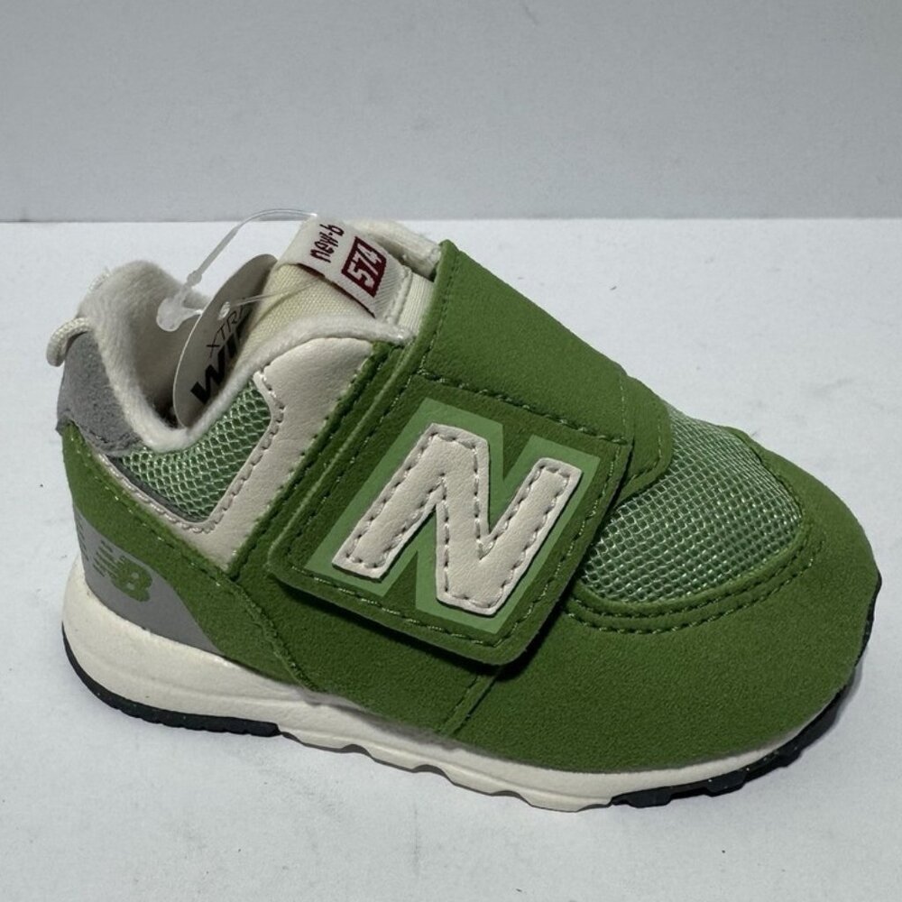 New Balance Mens 574 Sneaker Green Size 2 Extra Wide Toddler